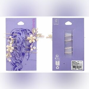 Claire's Gold and Pink Hair Accessory Set